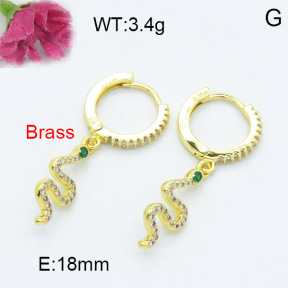 Fashion Brass Earrings  F3E402243vbnl-L024