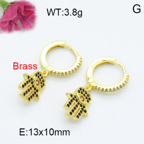 Fashion Brass Earrings  F3E402244vbnl-L024