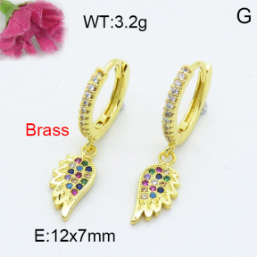 Fashion Brass Earrings  F3E402247vbnl-L024
