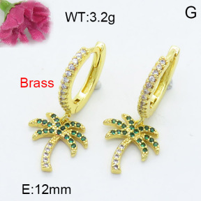 Fashion Brass Earrings  F3E402248vbnl-L024
