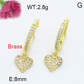 Fashion Brass Earrings  F3E402253vbnl-L024