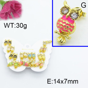 Fashion Brass Earrings  F3E402257vhmv-K01