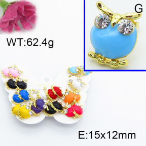 Fashion Brass Earrings  F3E402258vhmv-K01
