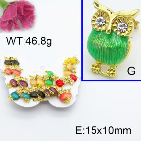 Fashion Brass Earrings  F3E402259vhmv-K01