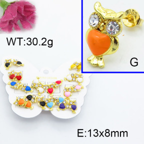 Fashion Brass Earrings  F3E402260vhmv-K01