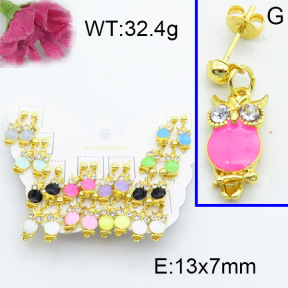 Fashion Brass Earrings  F3E402261vhmv-K01