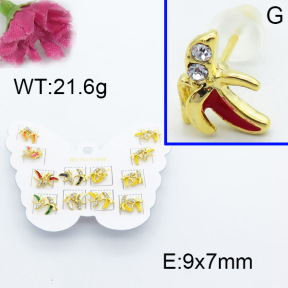 Fashion Brass Earrings  F3E402263vhmv-K01