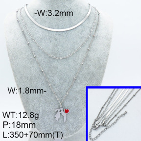 SS Necklace  3N3000852bhil-908