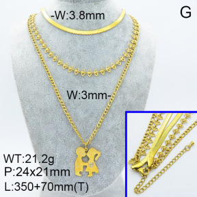SS Necklace  3N4001778vhml-908
