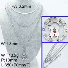 SS Necklace  3N4001791bhjl-908