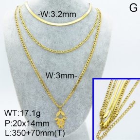 SS Necklace  3N4001796bhjl-908