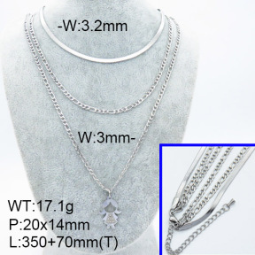 SS Necklace  3N4001797bhil-908