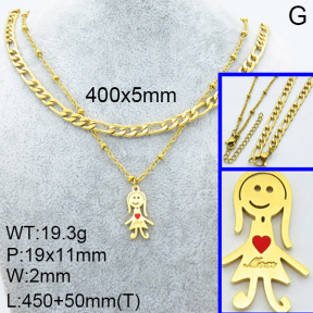 SS Necklace  3N3000865vhhl-908