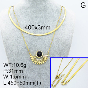 SS Necklace  3N4001804bhil-908