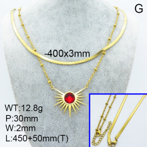 SS Necklace  3N4001836ahjb-908