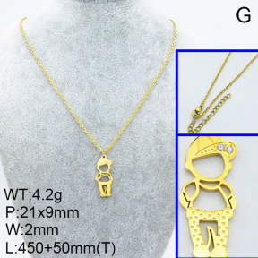 SS Necklace  3N4001850vbmb-908