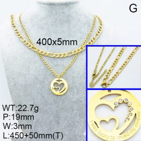 SS Necklace  3N4001856bhil-908