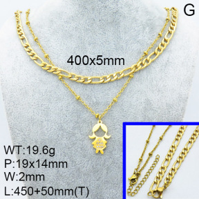 SS Necklace  3N4001864bhia-908