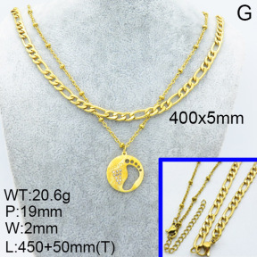 SS Necklace  3N4001868bhil-908