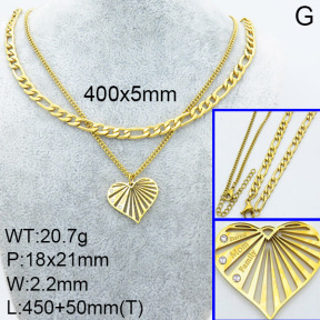 SS Necklace  3N4001872bhil-908