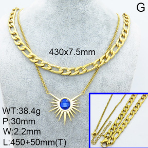 SS Necklace  3N4001940vhml-908