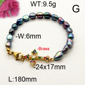 Fashion Brass Bracelet  F6B300488vhmv-J111