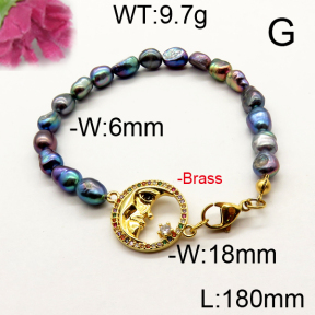 Fashion Brass Bracelet  F6B300491vhmv-J111