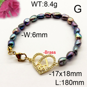 Fashion Brass Bracelet  F6B300492vhmv-J111