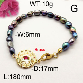 Fashion Brass Bracelet  F6B300496vhmv-J111