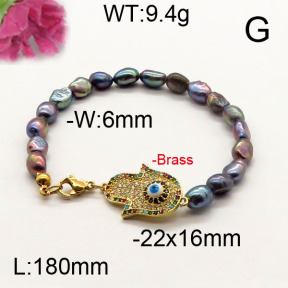 Fashion Brass Bracelet  F6B300497vhmv-J111