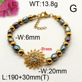 Fashion Brass Bracelet  F6B300498vhnv-J111