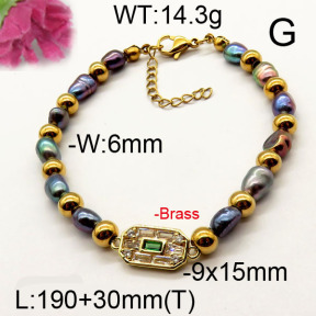 Fashion Brass Bracelet  F6B300499vhnv-J111