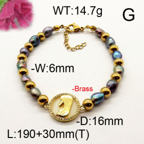 Fashion Brass Bracelet  F6B300501vhnv-J111