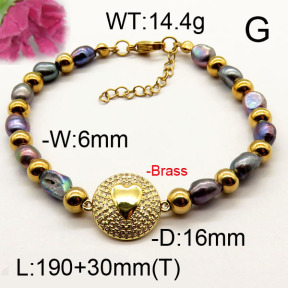 Fashion Brass Bracelet  F6B300503vhnv-J111