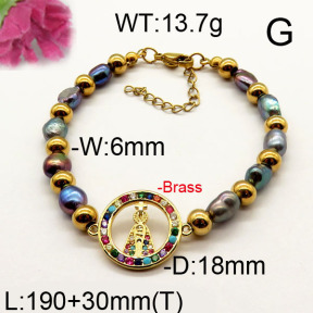 Fashion Brass Bracelet  F6B300507vhnv-J111
