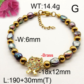 Fashion Brass Bracelet  F6B300508vhnv-J111