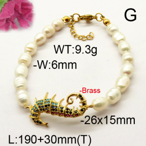 Fashion Brass Bracelet  F6B300516vhnv-J111