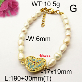 Fashion Brass Bracelet  F6B300519vhnv-J111