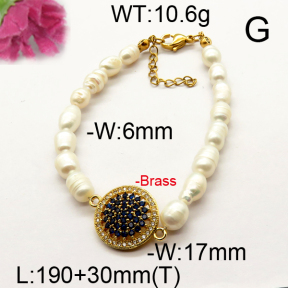 Fashion Brass Bracelet  F6B300522vhnv-J111