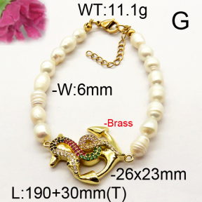 Fashion Brass Bracelet  F6B300524vhnv-J111