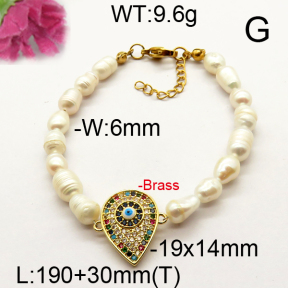 Fashion Brass Bracelet  F6B300525vhnv-J111