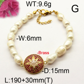 Fashion Brass Bracelet  F6B300528vhnv-J111