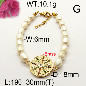 Fashion Brass Bracelet  F6B300529vhnv-J111
