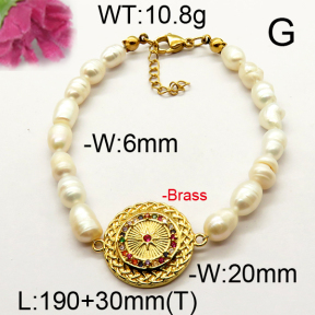 Fashion Brass Bracelet  F6B300532vhnv-J111