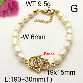 Fashion Brass Bracelet  F6B300534vhnv-J111