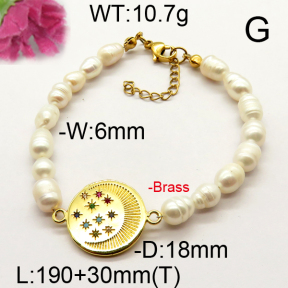 Fashion Brass Bracelet  F6B300535vhnv-J111