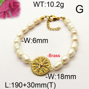 Fashion Brass Bracelet  F6B300539vhnv-J111