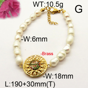 Fashion Brass Bracelet  F6B300540vhnv-J111