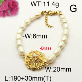Fashion Brass Bracelet  F6B300541vhnv-J111