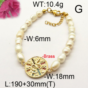Fashion Brass Bracelet  F6B300542vhnv-J111